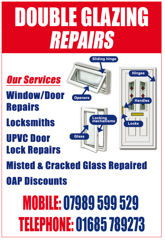 JPY Locksmiths serving Aberdare - Double Glazing Repairs