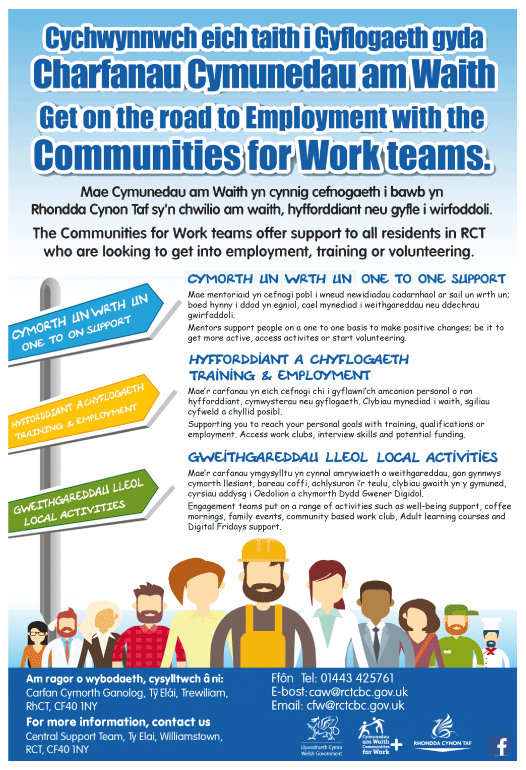 Communities For Work RCT serving Aberdare - Employment Centres