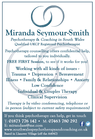 Miranda Seymour-Smith serving Abergavenny - Therapy