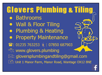Glover’s Plumbing & Tiling serving Abingdon - Bathrooms