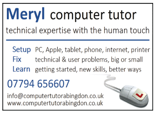 Meryl - Computer Tutor serving Abingdon - Computer Training