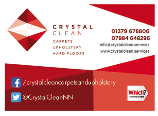 Crystal Clean Services serving Beccles and Bungay - Carpet & Upholstery Cleaners