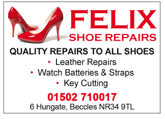 Felix Shoe Repairs serving Beccles and Bungay - Shoe Repairs & Key Cutting