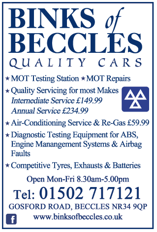 Binks Of Beccles serving Beccles and Bungay - Car Sales