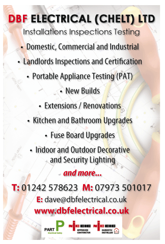 D.B.F. Electrical (Chelt) Ltd serving Bishops Cleeve - Electrical Inspections & Tests