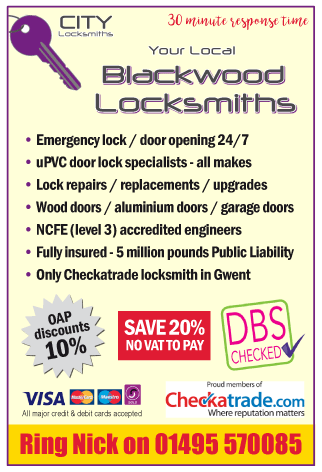 Blackwood Locksmiths Gwent Ltd serving Blackwood - Locksmiths
