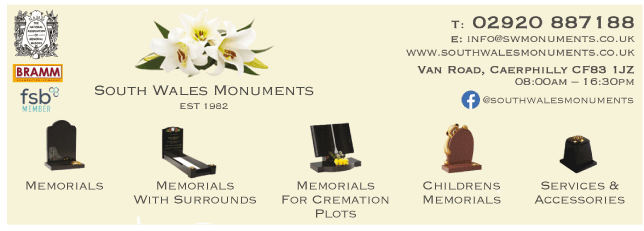 South Wales Monuments Ltd serving Blackwood - Funeral Services