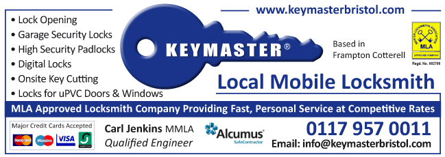 Keymaster Bristol Ltd serving Bradley Stoke - Locksmiths