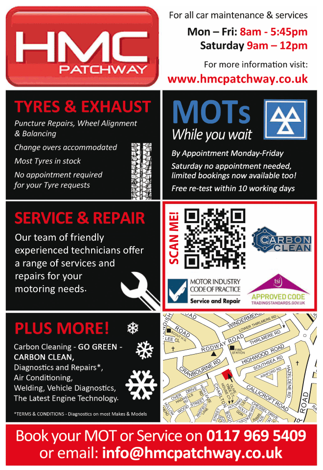 HMC Patchway serving Bradley Stoke - Tyres & Exhausts