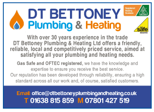 D T Bettoney Plumbing & Heating Ltd serving Bury St Edmunds - Plumbing & Heating