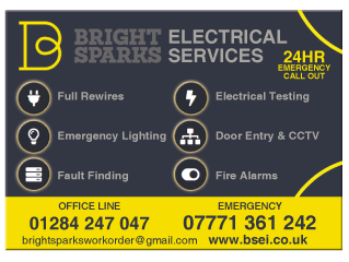 Bright Spark Electrical Installations serving Bury St Edmunds - Electricians