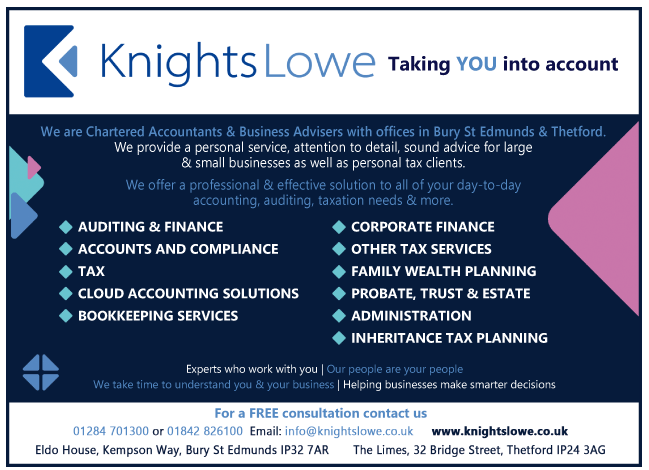 Knights Lowe Chartered Accountants serving Bury St Edmunds - Accountants
