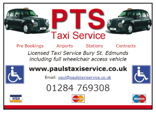 PTS Taxi Service serving Bury St Edmunds - Airport Transfers
