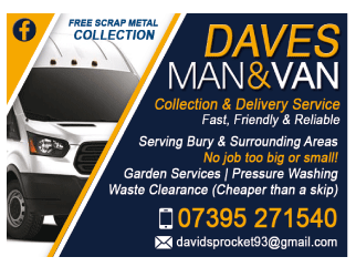 Daves Man & Van Service serving Bury St Edmunds - Removals & Clearance