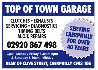 Top Of Town Garage serving Caerphilly - M O T Stations