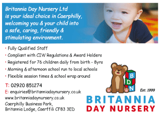 Britannia Day Nursery Ltd serving Caerphilly - Under 5’s