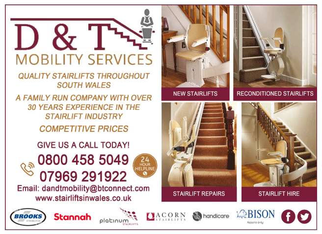 D & T Mobility Services serving Caerphilly - Stairlifts