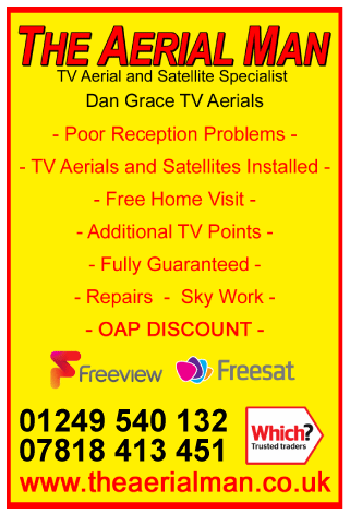 Aerial Man (Dan Grace) Ltd serving Calne and Devizes - Television Sales & Service