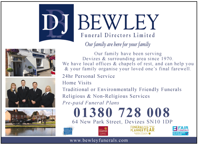 D.J. Bewley Ind. Funeral Directors serving Calne and Devizes - Funeral Plans Pre Paid
