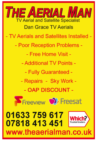 Aerial Man (Dan Grace) Ltd serving Chepstow and Caldicot - Satellite Television