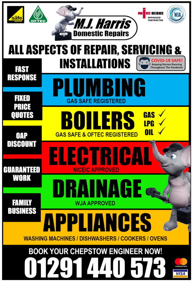 M.J. Harris Appliances serving Chepstow and Caldicot - Domestic Appliances
