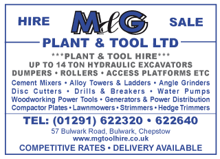M & G Plant & Tool Ltd serving Chepstow and Caldicot - Plant & Tool Hire