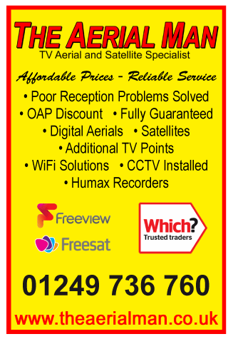 Aerial Man (Dan Grace) Ltd serving Chippenham and Corsham - Television Sales & Service