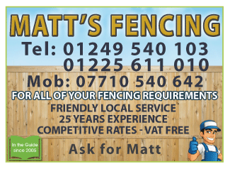 Matt’s Fencing & Landscaping Service serving Chippenham and Corsham - Fencing Services