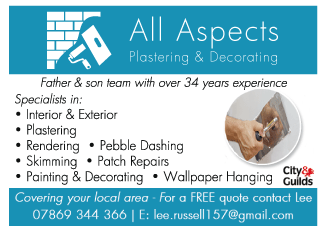 All Aspects Plastering & Decorating serving Chippenham and Corsham - Plasterers