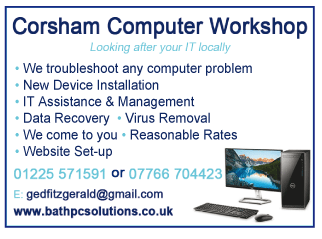 The Corsham Computer Workshop serving Chippenham and Corsham - Computer Services