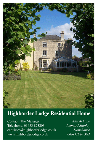 Highborder Lodge serving Cirencester and Malmesbury - Residential Homes