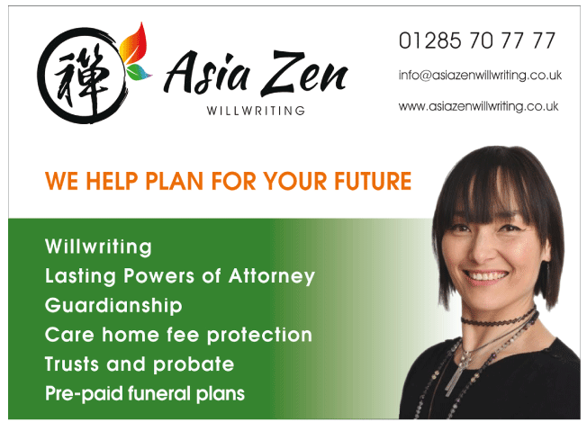 Asia Zen Willwriting serving Cirencester and Malmesbury - Funeral Plans Pre Paid