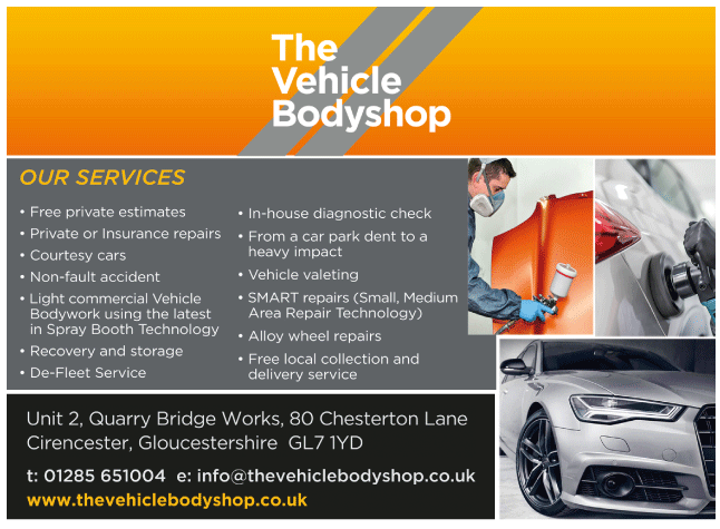 The Vehicle Body Shop Ltd serving Cirencester and Malmesbury - Car Body Repairs