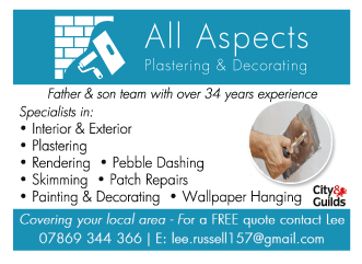 All Aspects Plastering & Decorating serving Cirencester and Malmesbury - Painters & Decorators