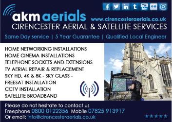 Cirencester Aerials (AKM) serving Cirencester and Malmesbury - Aerials