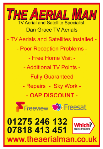 Aerial Man (Dan Grace) Ltd serving Clevedon and Portishead - Aerials