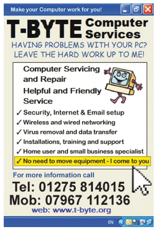 T-Byte Computer Services serving Clevedon and Portishead - Computer Services
