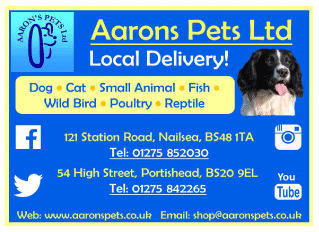 Aaron’s Pets Ltd serving Clevedon and Portishead - Pet Shops & Services