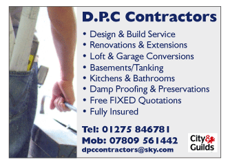 D.P.C. Contractors serving Clevedon and Portishead - Bathrooms