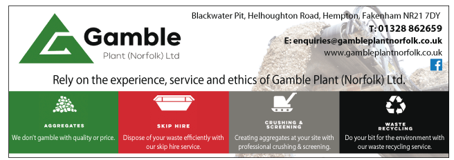 Gamble Plant (Norfolk) Ltd. serving Cromer - Aggregate Suppliers