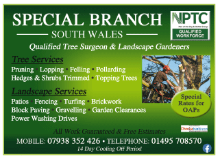 Special Branch serving Cwmbran - Landscape Gardeners