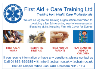 First Aid + Care Training Ltd serving Dereham - First Aid For Event Cover