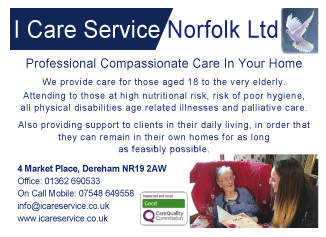 I Care Service Norfolk Ltd serving Dereham - Home Care Services