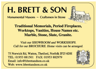 H. Brett & Son serving Dereham - Stonemasons