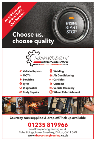 Draycott Engineering serving Didcot - Vehicle Servicing