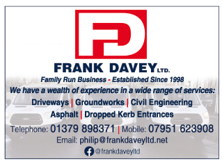 Frank Davey Ltd serving Diss - Asphalt & Macadam Laying
