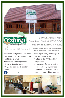 The Crossings Veterinary Centre serving Downham Market - Veterinary Surgeries