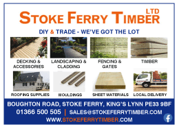 Stoke Ferry Timber Ltd serving Downham Market - Timber Merchants
