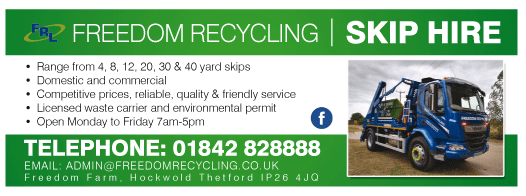 Freedom Recycling serving Downham Market - Skip Hire
