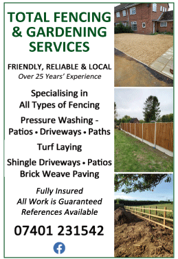 Total Fencing & Gardening Services serving Downham Market - Fencing Services